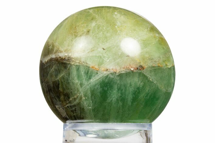 Polished Green Fluorite Sphere - Madagascar #304744